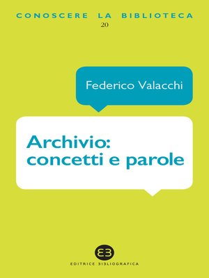 cover image of Archivio